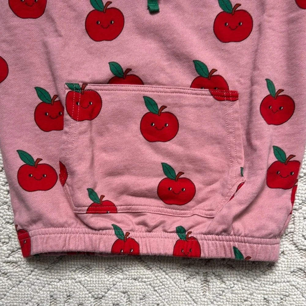 Mini boden Pink Apple Print Kids Pullover - Picture 2 of 5